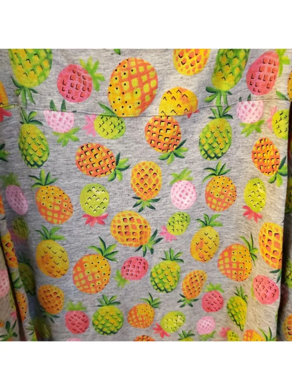 Avenue Body PIneapple Print Cotton Blend Tank Dress/Chemise Sz 22/24 EUC